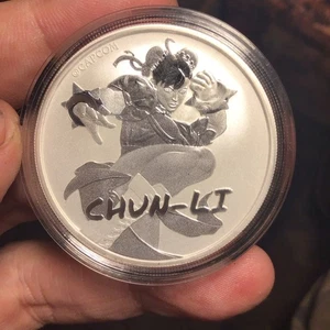 2022,,1 Oz Silver.9999 Chun -li Round In Capsule - Picture 1 of 4