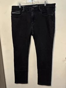 Cult of individuality Black Distressed Rocker Slim Jeans Men's 38 X 33 - Picture 1 of 4