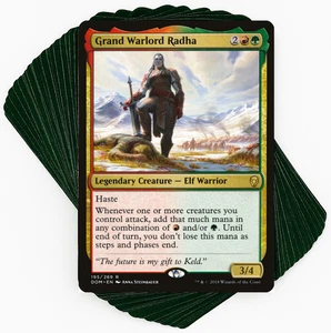 ***Baraja de Comandante Personalizada*** Gran Señor de la Guerra Radha - Aggro Elves - Cartas Mágicas de Elfos - Imagen 1 de 8