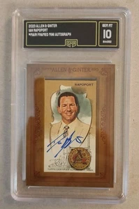 2023 Topps Allen and Ginter Ian Rapoport Auto GMA Gem Mint 10 - Pat McAfee Show - Bild 1 von 4