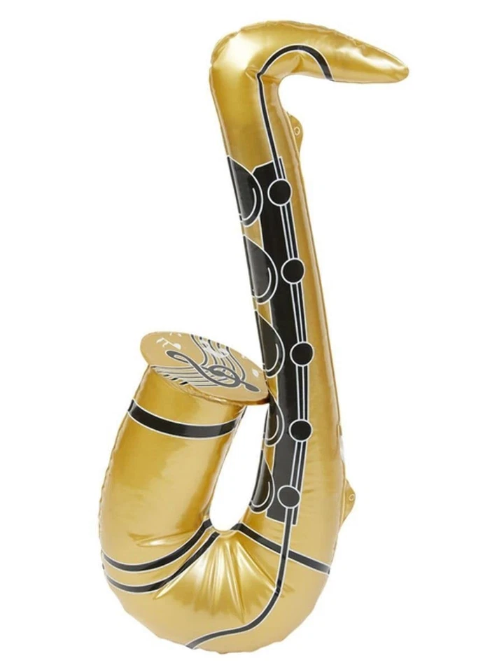 Smiffys Inflatable Saxophone, Gold - Image 1 of 1