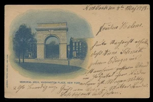 PIONEER POST CARD - ON UX12 - MEMORIAL ARCH, MANHATTAN-NYC - USED - Picture 1 of 3