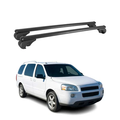 Lockable Roof Rack Cross Bars Carrier for Chevrolet Uplander 2005-2009 Black - Изображение 1 из 4