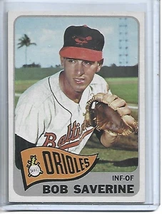 Bob Saverine 1965 Topps Baseball Card #427-Baltimore Orioles - Picture 1 of 2