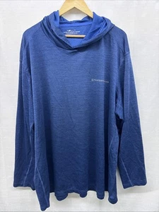 Vineyard Vines Sankaty Hoodie Men 3XT Blue Performance OTG Golf Pullover Logo - Picture 1 of 6