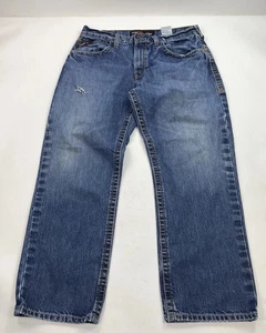Ariat FR M3 Jeans Mens 35x30 Blue Denim Loose Straight Fire Resistant Work - Picture 1 of 8