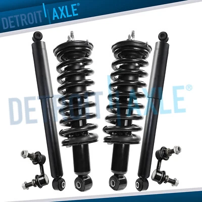 RWD Front Strut w/Coil Spring Rear Shock Sway Bars for 2005-2019 Nissan Frontier - Image 1 of 4