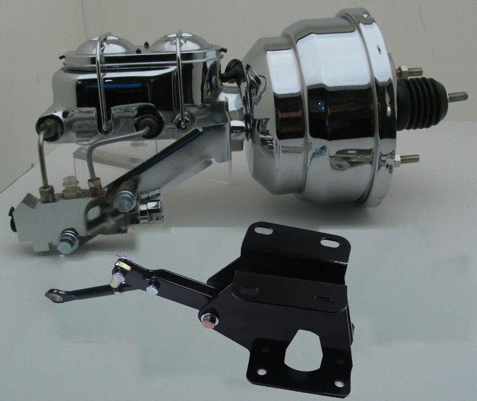 Se adapta a 74-86 Jeep CJ5 CJ7 cromo cilindro maestro válvula dosificadora refuerzo de freno Foto 1 de 1