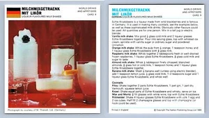 Milchmixgetraenk .. #9 Drinks - Marguerite Patten's Int. 1968-9 Recipe Card - Picture 1 of 1