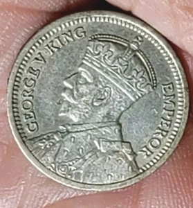 New Zealand 1935 3 Pence Key Date Rare CH AU, Luster, Detail, Full Crown Band - Picture 1 of 6