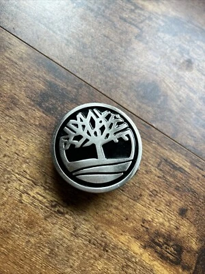 Hebilla de cinturón Timberland metal tono plata - estilo vintage Foto 1 de 3