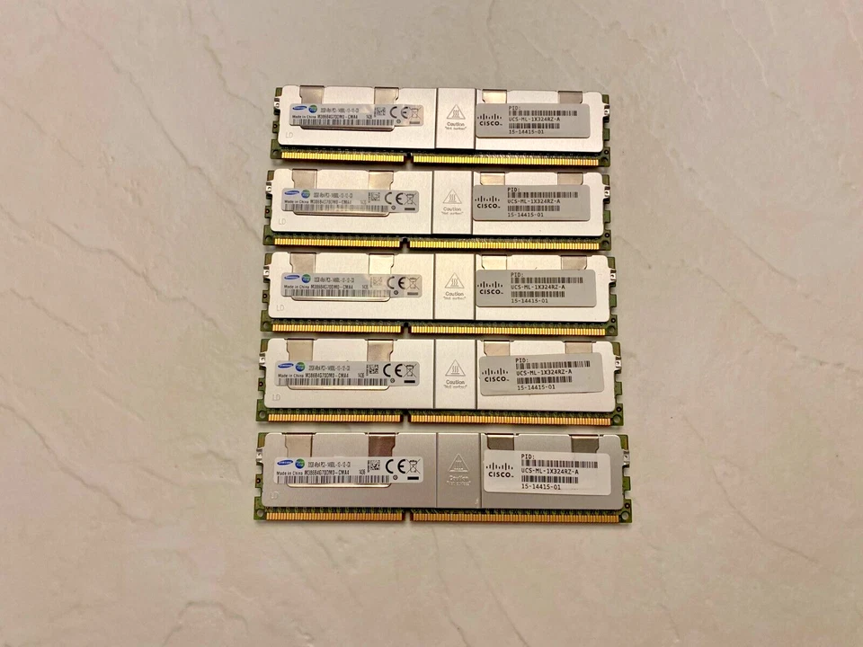 CISCO MEMORY MODULE UCS-ML-1X324RZ-A 15-14415-01 32 GB lot of 5 - Image 1 of 3