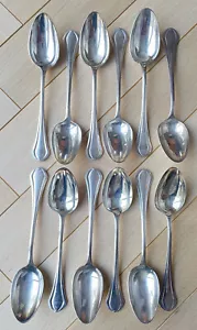 12 cuillères à Soupe CHRISTOFLE en métal argenté - Modèle Printania - Foto 1 di 6