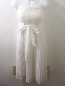 Cynthia Steffe Damen trägerloses Schärpe Faltenrock Kleid Gr. 4 Neu mit Etikett 398 - Bild 1 von 7