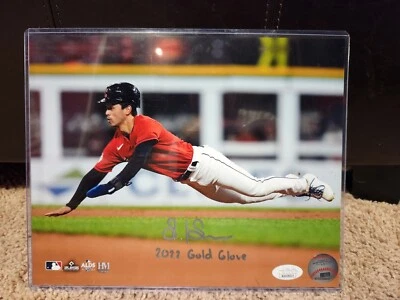 Steven Kwan JSA Authenticated 8x10 Rookie Signed Picture Autograph w/Inscription - Image 1 of 3