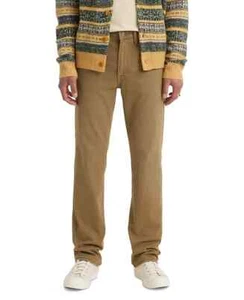 LEVI'S 514 Straight-Fit Soft Twill, STRETCH, KHAKI, BLACK LABEL - Picture 1 of 4