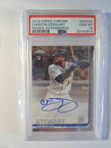 2019 Topps Chrome Christin Stewart PSA 10 autographe Rookie Auto RC #RA-CST N - Photo 1/1