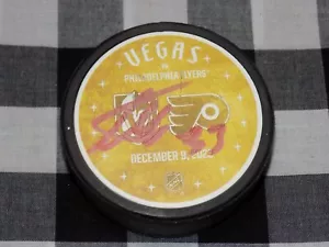 Adin Hill Signed Limited Edition 33/48 Match up Puck Vegas Golden Knights - Picture 1 of 2