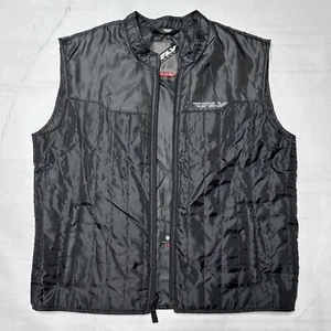 FLY Racing Strata Vest Mens X Large XL Black Insulated Puffer Thermal Liner - Picture 1 of 13