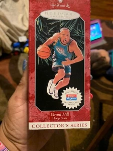 1998 Hallmark Keepsake Ornament Hoop Stars Grant Hill Collector's Series NBA Neu in OVP - Bild 1 von 4