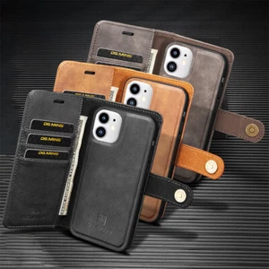 For iPhone 12 Pro/12 Mini/12 Pro Max Wallet Leather Card Slot Pocket Case Cover - Picture 1 of 25