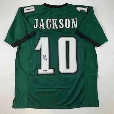 Camiseta deportiva para hombre DeSean Jackson Philadelphia verde reimpresión facsímil autografiada XL Foto 1 de 4