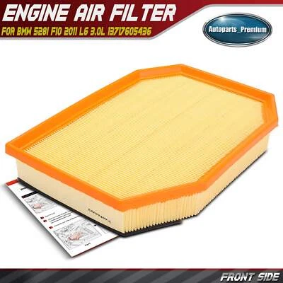 发动机空气过滤器适用于宝马 528i F10 2011 L6 3.0L 自然吸气 13717605436 — 第 1/4 张图片