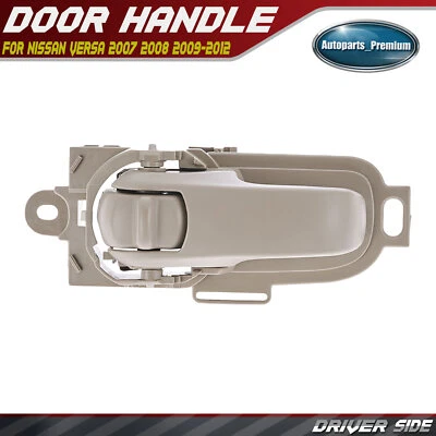 Manija de puerta interior beige lado izquierdo del conductor para Nissan Versa 2007 2008 2009-2012 Foto 1 de 4
