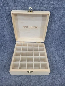 Caja de almacenamiento de madera de aceites esenciales Doterra para 25  - Imagen 1 de 6