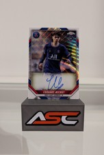Eduard Michut Topps PSG Chrome Set 2021/22 AU-EM 39/49 Silver Wave On Card Auto
