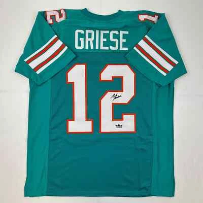 Facsimile Autographed Bob Griese Miami Teal Reprint Jersey Size Men's XL - Image 1 of 4