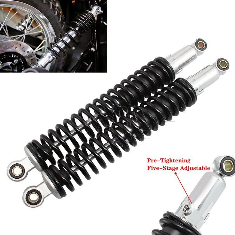 Amortiguadores de aire traseros de 15,75" 400 mm suspensión para Kawasaki Ninja ZX10R ZX6R Foto 1 de 4