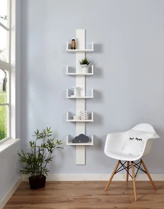 ANGEBOT Wandregal Pepe Buche Massiv Weiß B-Ware - Bild 1 von 2