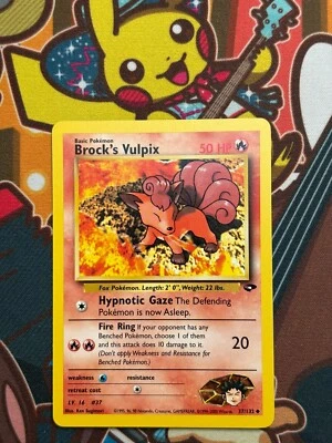 Brock's Vulpix 37/132 Gym Challenge Pokemon Karten NM - Bild 1 von 2