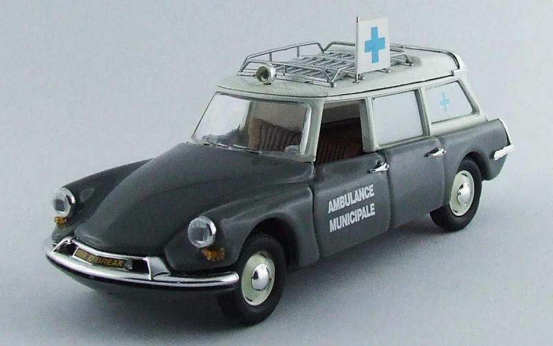 Citroën DS19 Ambulance Municipale 1962 Gris 1:43 Modèle RIO - Photo 1/1