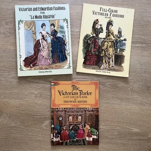 Vtg Victorian & Edwardian Fashions, JoAnne Olian, Parlor Cut & Color Menten, Lot - Picture 1 of 19