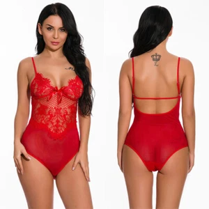 One-Piece Set Sexy Solid Fashion Jumpsuit Underwear Color Women for - Picture 1 of 13
