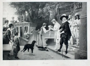 Luigi Crosio Hochzeit Wedding Braut-Paar Strauß Schwiegervater Kutsche Trauzeuge - Bild 1 von 1