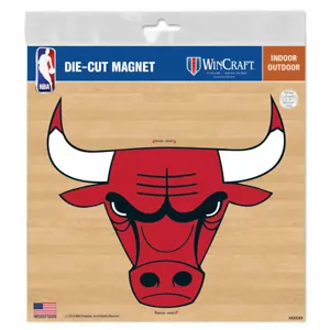 CHICAGO BULLS 6"X6" DIE-CUT MAGNET FOR INDOOR OR OUTDOOR USE HIGH QUALITY - Picture 1 of 1