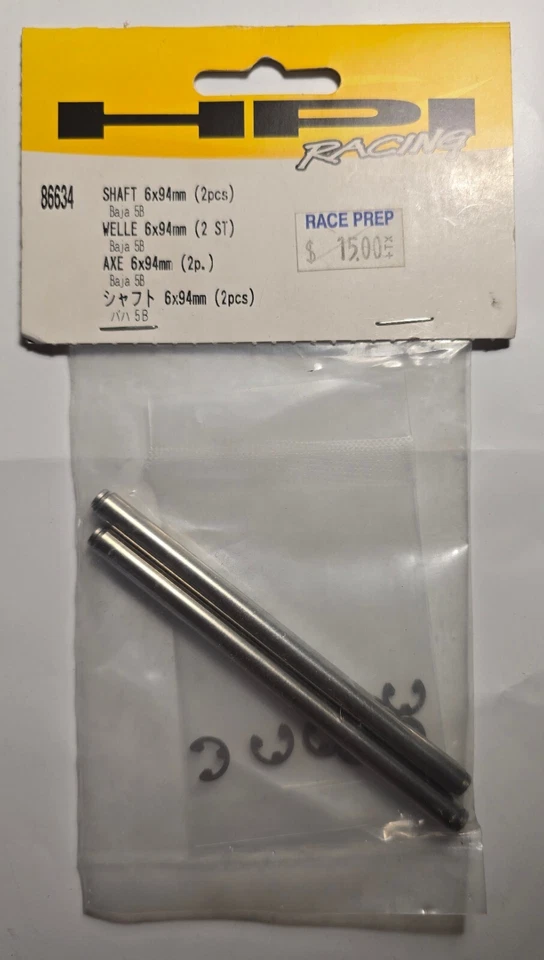 HPI 86634 Shaft 6X94mm Baja 5 2pcs - Image 1 of 1
