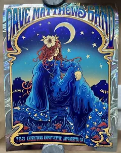 Dave Matthews Band DMB FOIL Poster Alpharetta, GA (7/25/23) Zazz Corp | xx/30 - Imagen 1 de 1
