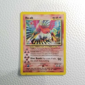 RARE Pokemon Card Neo Revelation Ho-Oh 7/64 Holo Unlimited 1995 Collection R16 - Picture 1 of 2