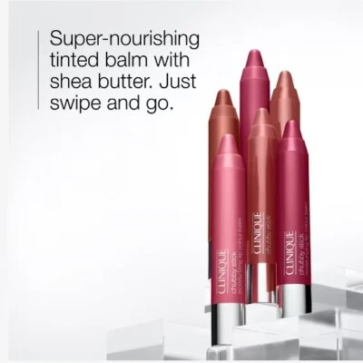 Bálsamo hidratante para color de labios Clinique Chubby Stick (tú eliges) nuevo en caja 0,10 oz / 3 g Foto 1 de 2