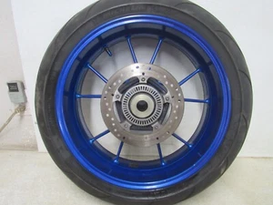 2013 BMW S1000RR S1000 R RR REAR WHEEL RIM STRAIGHT TIRE PILOT POWER 2CT #8672 - Bild 1 von 13