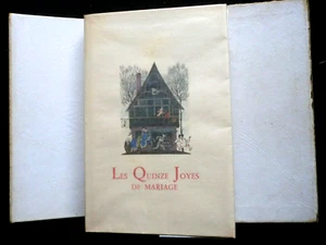 Ltd 527/750; Les Quinzes Joyes de Mariage (c1920s) Henry Lemarie - French - RARE - Picture 1 of 14