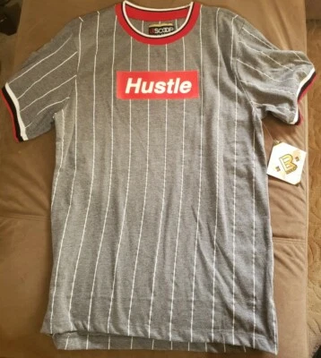 Top pulóver de manga corta LR Scoop para niños "Hustle" talla XL (18) #C8O Foto 1 de 2