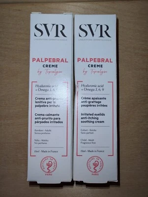 SALE 2 SVR Palpebral Creme Irritated Eyelids Anti-itching Smoothing Creams - Image 1 of 4