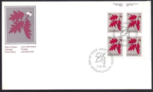 Canada # 720 URpb " RED OAK TREE " Brand New 1978 Block Issue - Picture 1 of 2