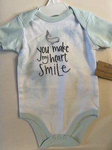 Shannon Road 3-6 Month Baby Bodysuit Whale " You Make My Heart Smile" NWT - Picture 1 of 6