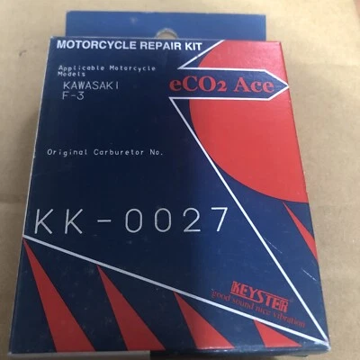 One New Keyster Kawasaki F3 Carb Rebuild Kit F-3 F 3 1968 1969 1970 Carburetor - Image 1 of 3